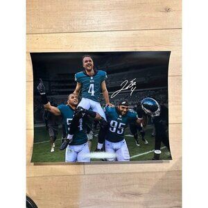 Jake Elliott signed autographed Philadelphia Eagles 16x20 Photo PSA